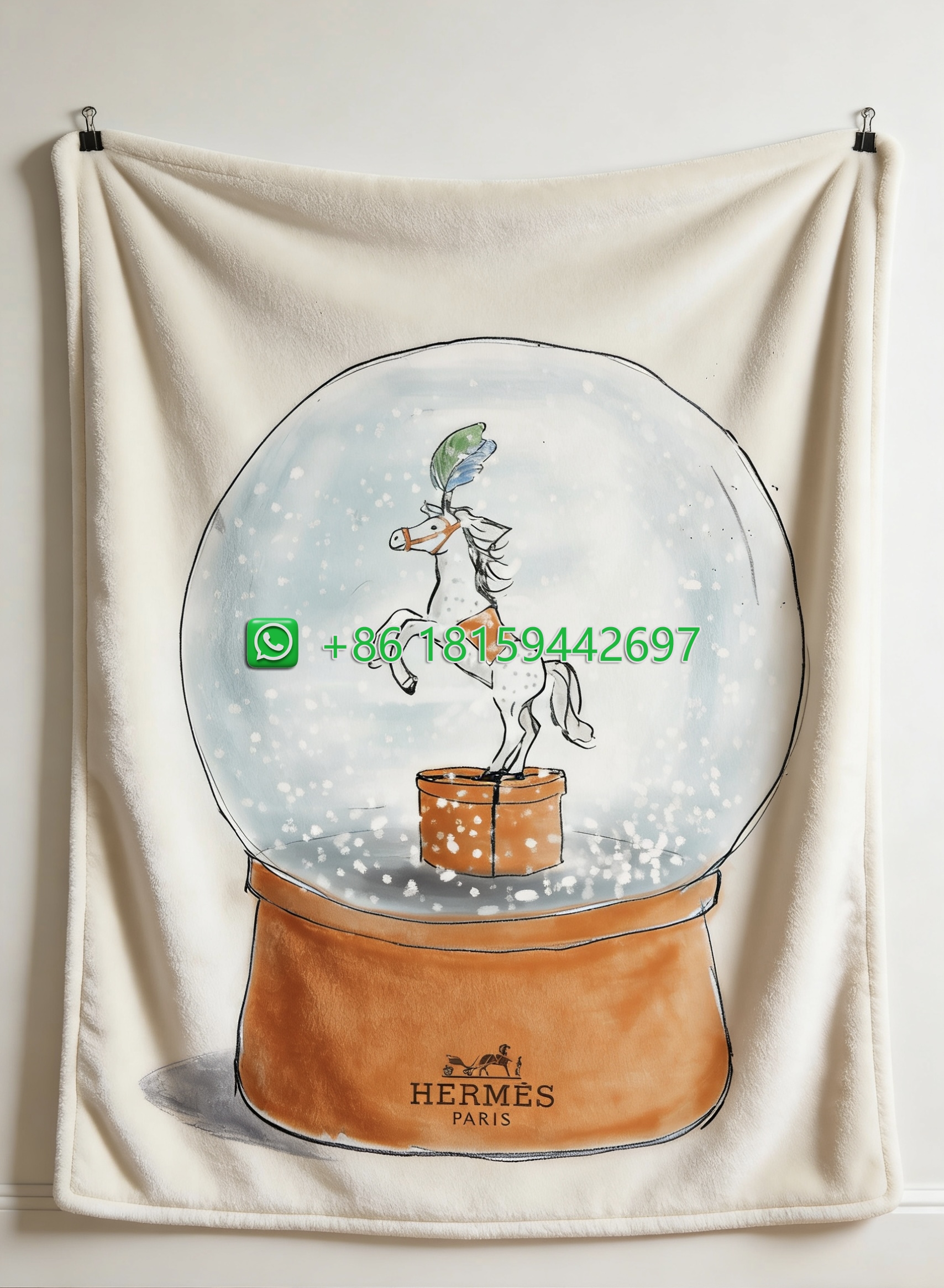 Hermes Throw Blankets